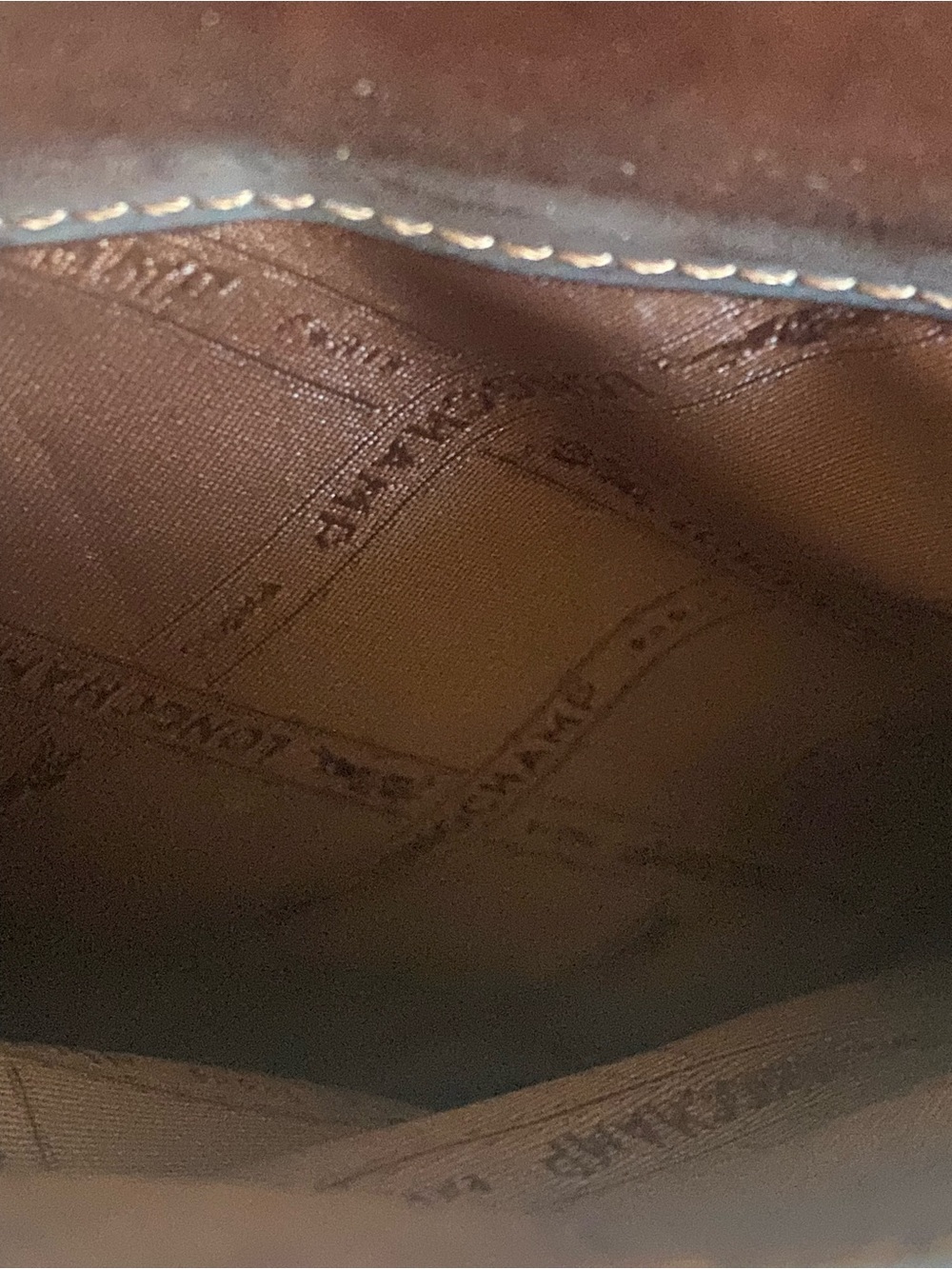 Vintage Longchamp Brown Leather Structured Tote - Picture 13 of 14